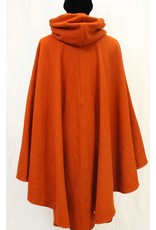 Cloak and Dagger Creations 4585 - Burnt Orange Shape Shoulder Ruana, Red Hood