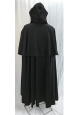 Cloak and Dagger Creations 4515- Black Cashmere Wool Mantled Cloak