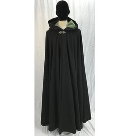 floor length black cloak
