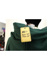 Cloak and Dagger Creations 4607 - Long Scarab Green Woolen Cloak, Black Hood Lining