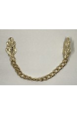 Cloakmakers.com Oak Leaf - Simple with Chain - Gold Plated
