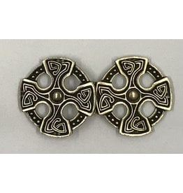 Cloakmakers.com Celtic Cross Cloak Clasp -  Antique Bronzetone  Plated