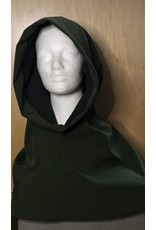 Cloak and Dagger Creations H324  - Dark Green Lined Rain Hooded Cowl