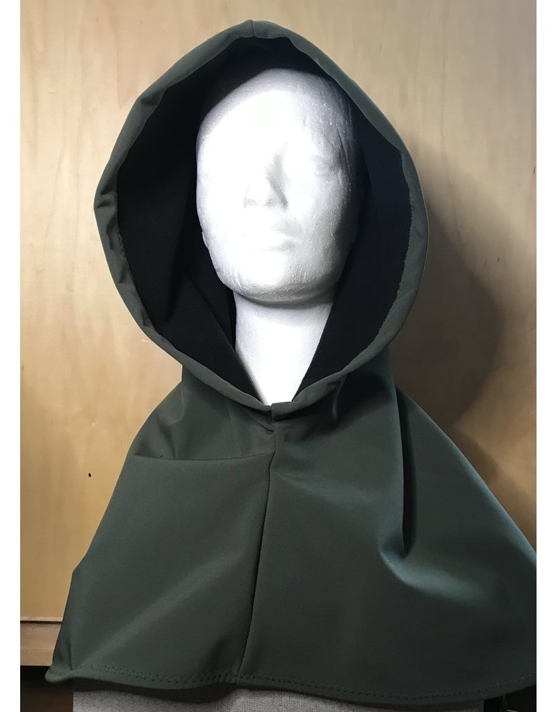 Cloak and Dagger Creations H328 - Microfleece Rain Hood, Dark Green