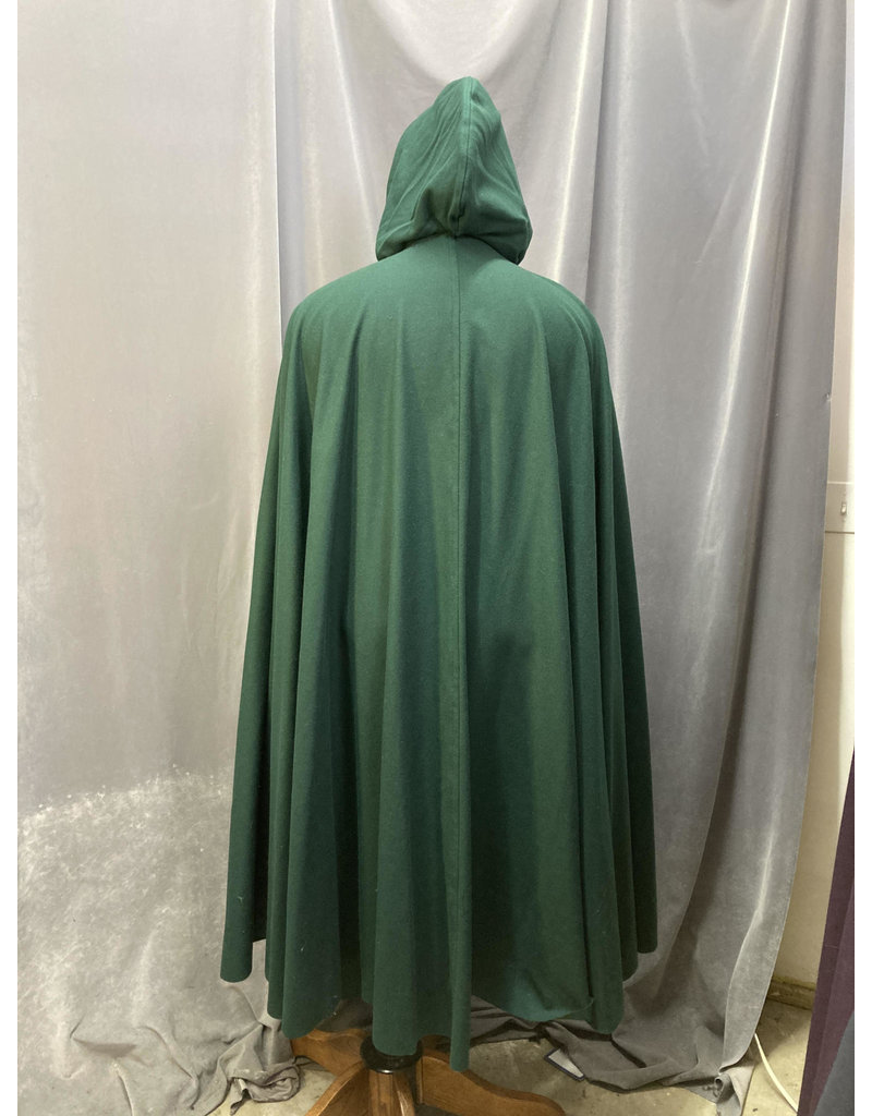 Cloak and Dagger Creations 4596 - Green Long Cloak,  Brown Hood Lining