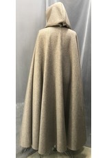 Cloakmakers.com 4634 - Brown/Grey Sawtooth Long Hooded Cloak