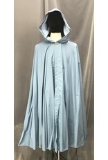 Cloak and Dagger Creations 4662 - Light Blue Rain Cloak, Lighter Blue Hood Lining, Pewter Clasp