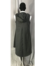 Cloakmakers.com J737 - Black Long Vest with Hood