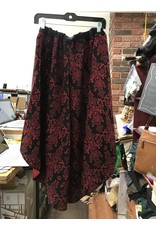 Cloakmakers.com K480 - Red and Black High/Low Skirt w/ Elastic Waist