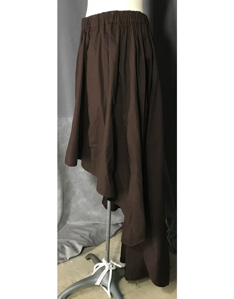 Cloak and Dagger Creations K488 - Brown High/Low Skirt w/Pockets