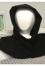 Cloak and Dagger Creations H339 - Black  Woolen Hooded Cowl, Washable
