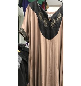 Cloak and Dagger Creations G1116 - Tan Rayon Gown w/ Celtic Horse Head E