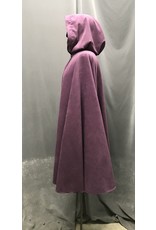 Cloak and Dagger Creations 4701 -  Purple  Full Circle Cloak, Pink Velvet Hood Lining, Pewter Clasp