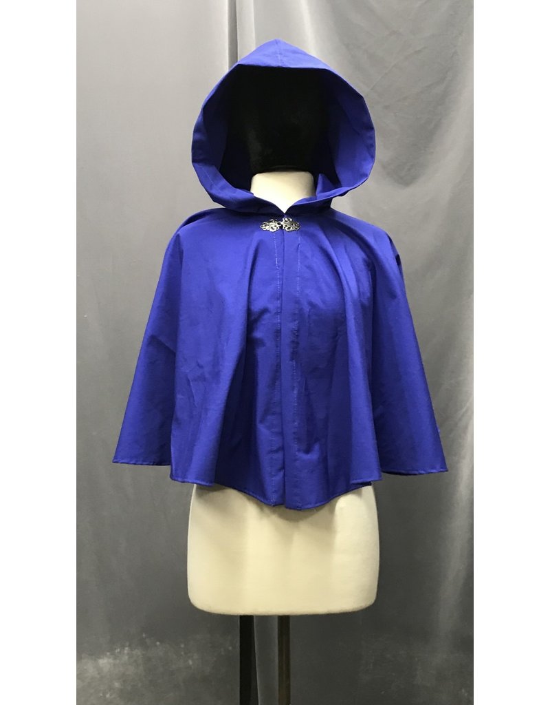 Cloak and Dagger Creations 4704 - Washable, Bright Royal Blue Short Cloak