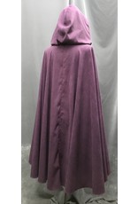 Cloak and Dagger Creations 4717 - Dusty Plum Purple Moleskin Cloak, Dark Purple Hood Lining, Pewter Clasp