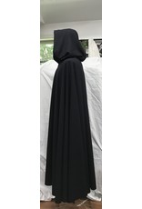 Cloak and Dagger Creations 4764 - Navy Blue Washable Cloak, Navy Blue Velveteen Hood Lining, Pewter Clasp