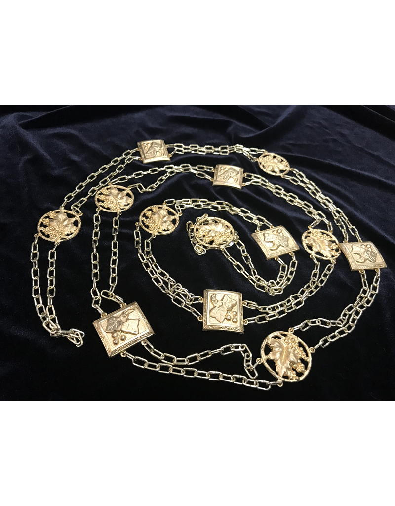 Chain Belt, Vintner Brewer, Raw Brass Cloak & Dagger Creations