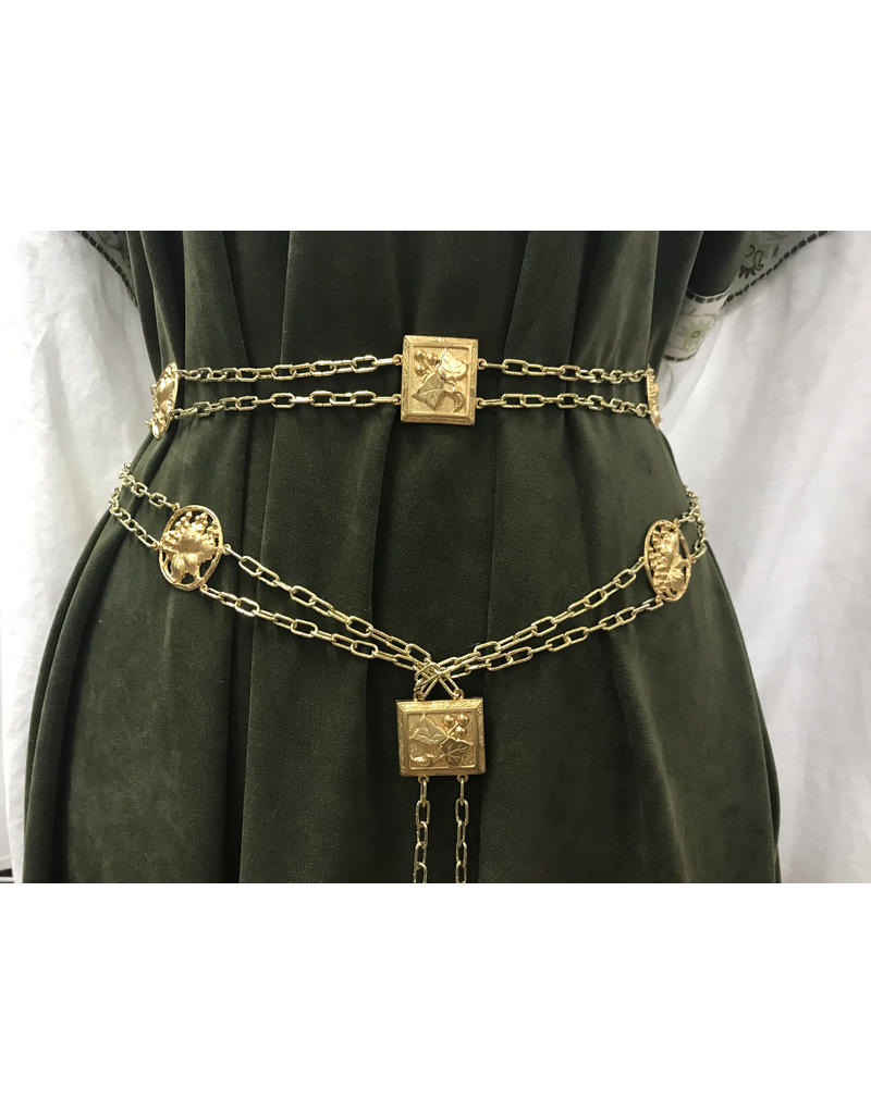 Chain Belt, Vintner Brewer, Raw Brass Cloak & Dagger Creations