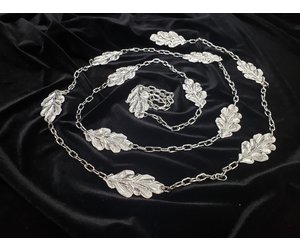 Silver Chain Belt with Lock Accent Silver Cross Charm Chain Belt | Hot Topic main image 4