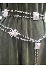 Cloak and Dagger Creations Chain Belt, Vintner Brewer, Silvertone Plated