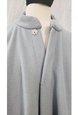 Cloak and Dagger Creations 4418 - Washable Pale Ice Blue Collared Ruana-Style Cloak  w/Pockets