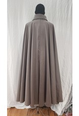 Cloak and Dagger Creations 4781 - Taupe Victorian Collared Cloak, Byzantine Swirl Clasp