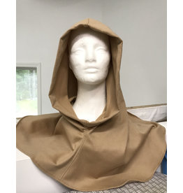 Cloak and Dagger Creations H354 -Camel Brown 100% Wool Hooded Cowl