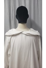 Cloakmakers.com R486 - Washable White Moleskin Monk's Robe, Extra Long