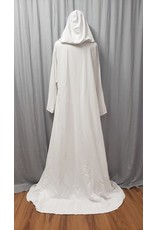 Cloakmakers.com R486 - Washable White Moleskin Monk's Robe, Extra Long