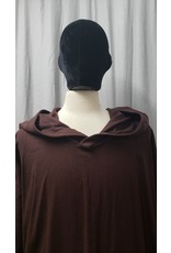 Cloakmakers.com R506 - Cotton/Linen Long Brown Monk Robe w/Pockets, Washable