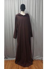 Cloakmakers.com R506 - Cotton/Linen Long Brown Monk Robe w/Pockets, Washable