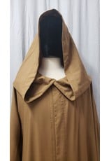 Cloakmakers.com R508-Brown Jedi Robe w/Pockets & Generous Hood, Washable