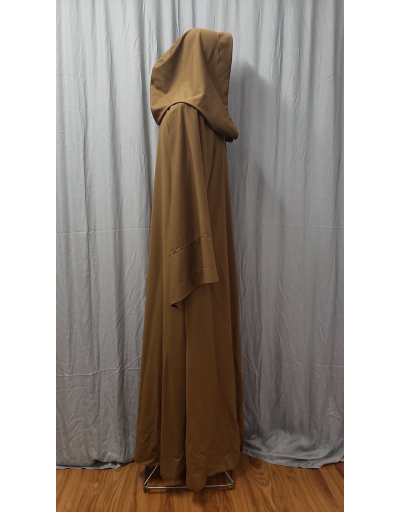 Cloak and Dagger Creations R508-Brown Jedi Robe w/Pockets & Generous Hood, Washable