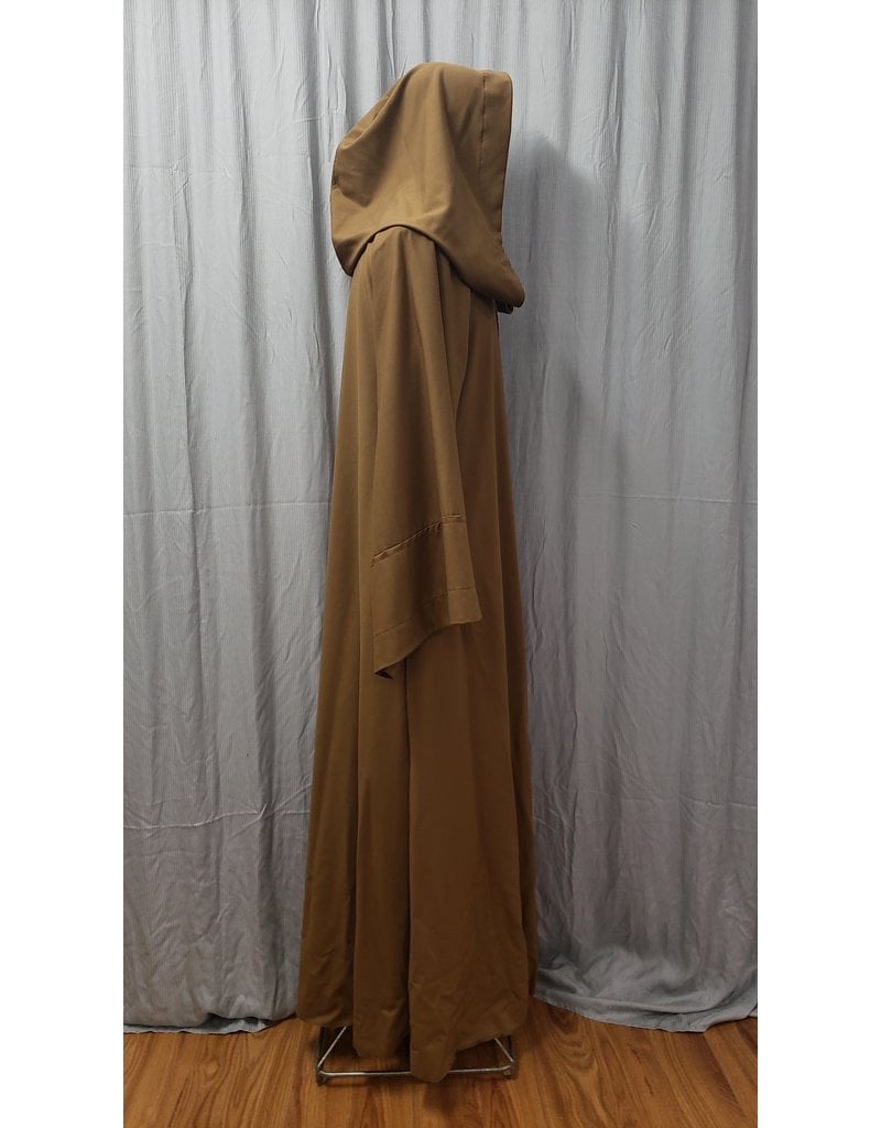 R508 - Brown Jedi Robe w/Pockets & Generous Hood, Washable - Cloak & Dagger  Creations