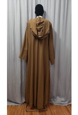 Cloakmakers.com R508-Brown Jedi Robe w/Pockets & Generous Hood, Washable