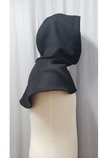 Cloakmakers.com H358 - Black Wool Hooded Cowl