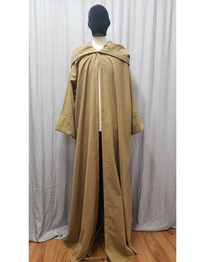 R516 - Dark Green Washable Wool Robe w/Pockets, Extra Long - Cloak & Dagger  Creations