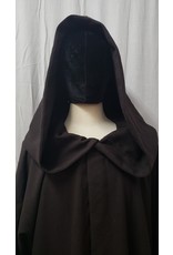 Cloak and Dagger Creations R513 - Dark Brown Washable Wool Jedi Robe w/Pockets