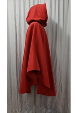 Cloakmakers.com 4510 - Madder Red Woolen Shape Shoulder Ruana-Style Cloak