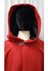 Cloakmakers.com 4510 - Madder Red Woolen Shape Shoulder Ruana-Style Cloak
