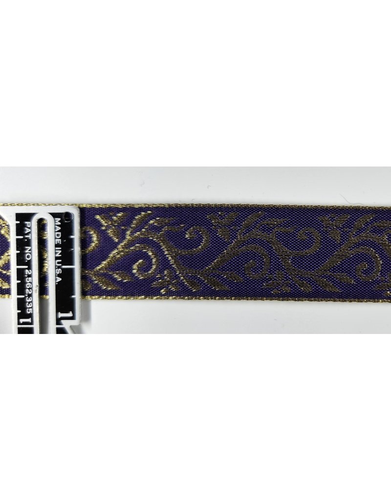 Cloakmakers.com Formal Vine Trim, Gold on Purple