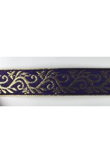 Cloakmakers.com Formal Vine Trim, Gold on Purple