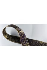 Cloakmakers.com Formal Vine Trim, Gold on Purple