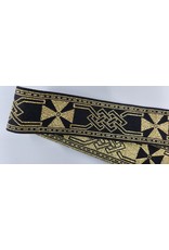 Cloakmakers.com Maltese Cross Trim, Gold/Black