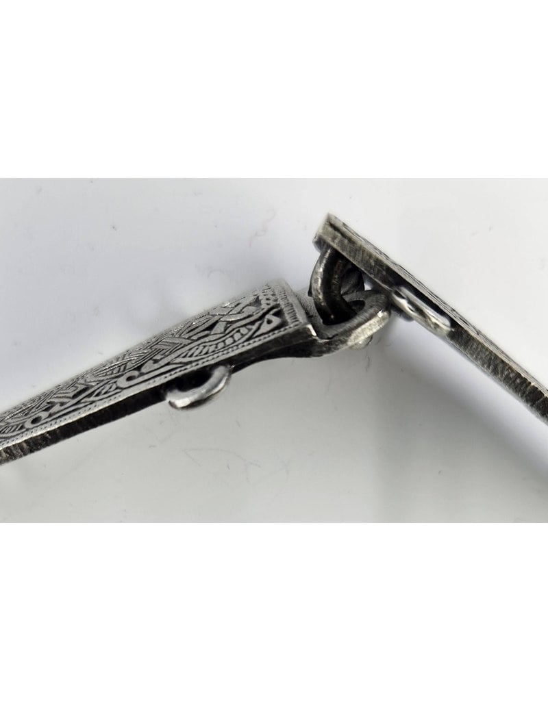 Cloakmakers.com Viking Bar Cloak Clasp - Pewter