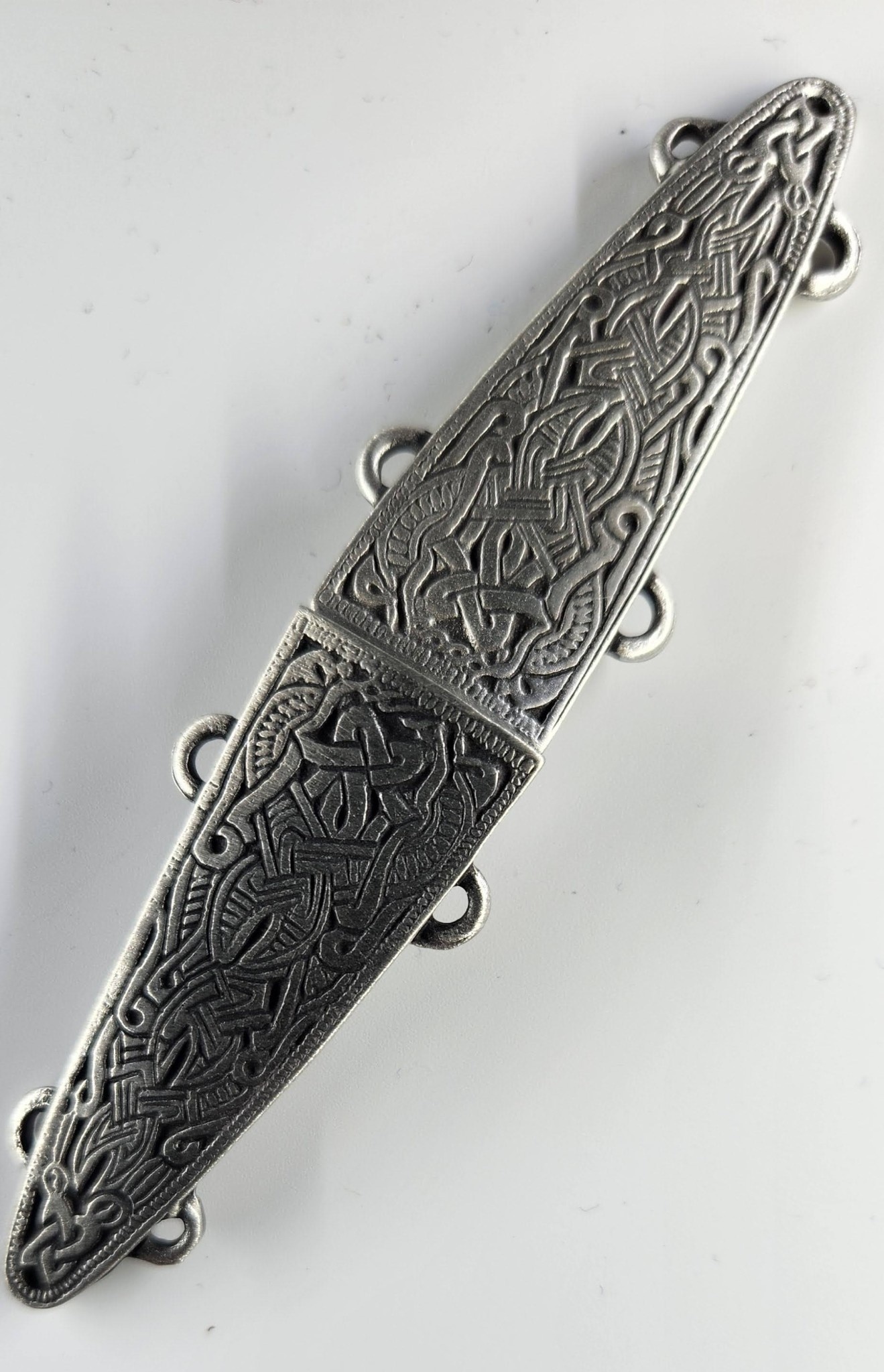 Viking Bar Cloak Clasp - Pewter - Cloak & Dagger Creations