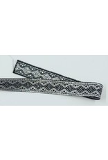 Cloakmakers.com Floral Diamonds Trim, Silver/Black (Reversible!)