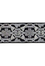 Cloakmakers.com Knotwork Blocks Trim, Silver/Black