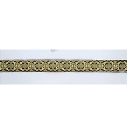 Cloakmakers.com Knotwork Blocks Trim, Gold/Black