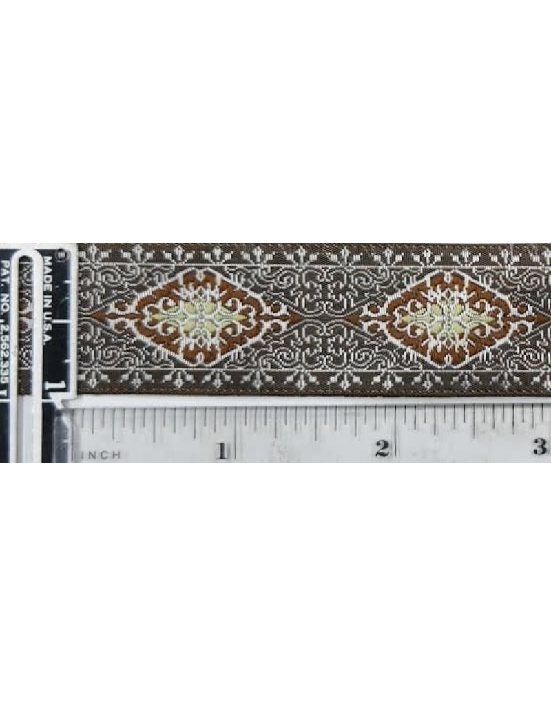 Cloakmakers.com Filigree Diamonds Trim Silver/Brown